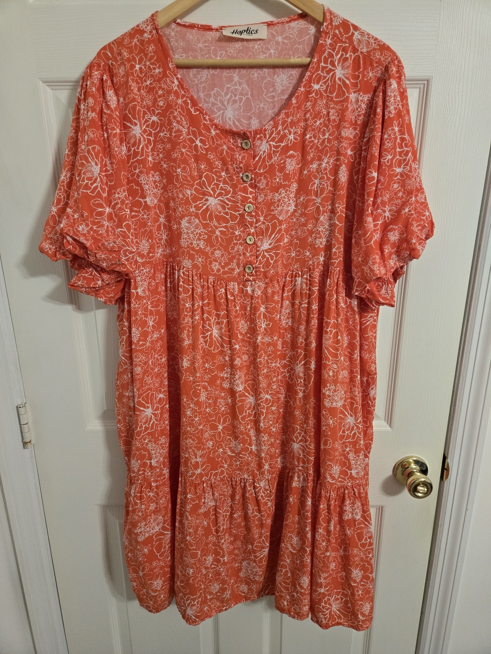 Haptics Red And White Women’s Dress Size 3X